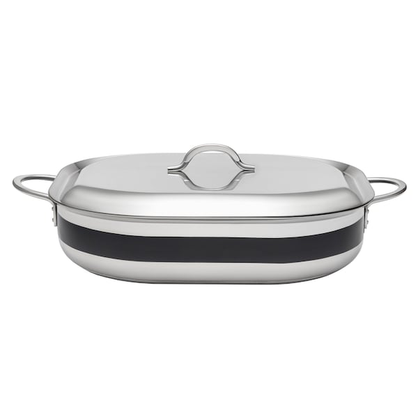 Bon Chef Country French 2 French Oven W/Lid 15" X 11" X 4" 7 Qt - Black 71004-CF2-B - main